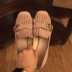 Gucci loafer style pumps